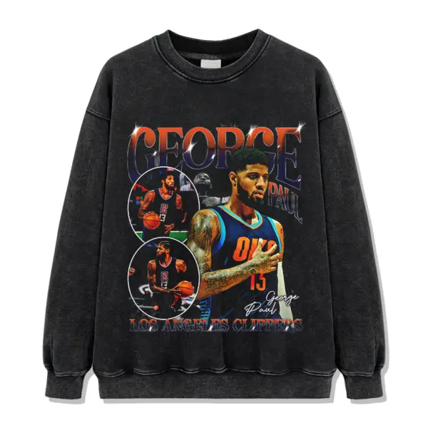 Paul George Sweatshirt NBA 2024 – Red Letters, OKC Jersey