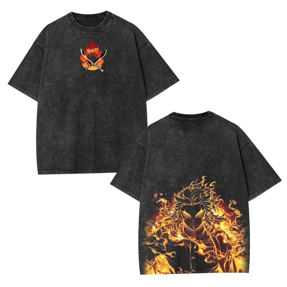 Rengoku Kyojuro Anime Vintage Graphic Tee — product image 2