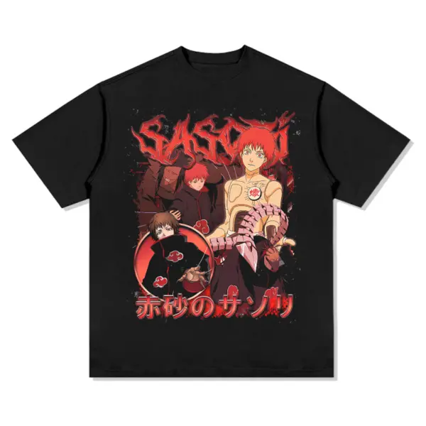 Sasori Naruto Anime Tee – Red Sasori Letters