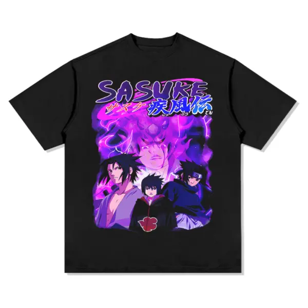 Sasuke Uchiha Naruto Anime Tee – Three Portraits