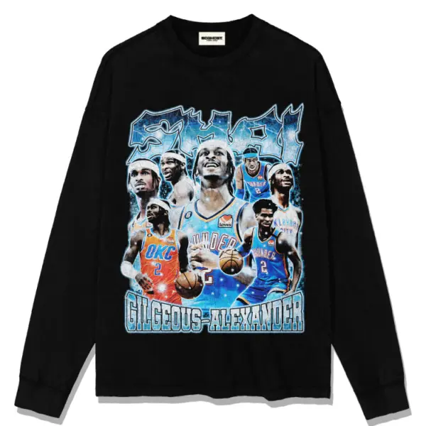 Shai Gilgeous-Alexander Sweatshirt 2024 – Long Sleeve Icy Collage