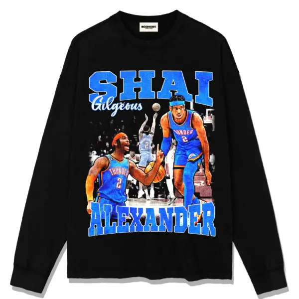 Shai Gilgeous-Alexander Sweatshirt 2024 – Blue Block Letters