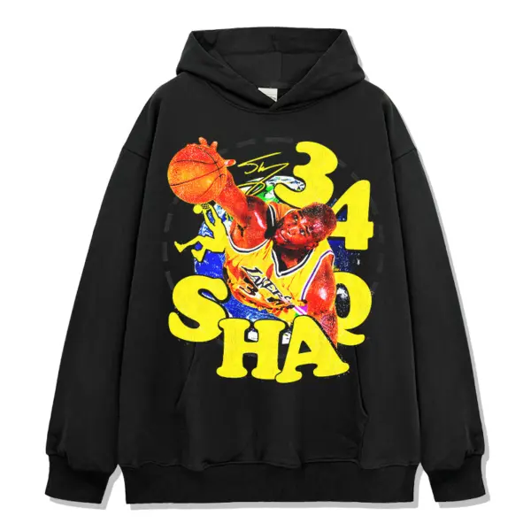 Shaquille ONeal Hoodie NBA – Yellow 34 Shaq Letters