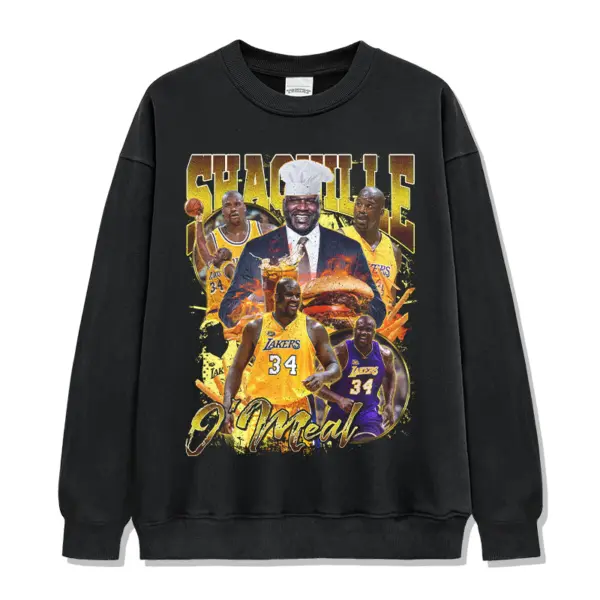 Shaquille ONeal Sweatshirt NBA – Gold Chef Hat Collage