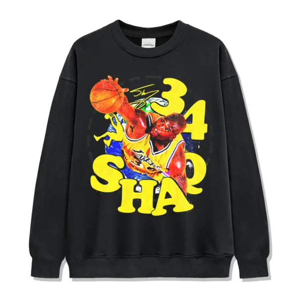 Shaquille ONeal Sweatshirt NBA – Yellow 34 Shaq Letters