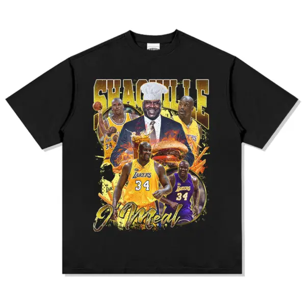 Shaquille ONeal Tee NBA – Gold Chef Hat Collage
