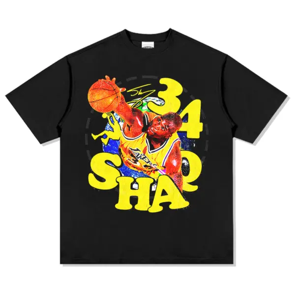 Shaquille ONeal Tee NBA – Yellow 34 Shaq Letters
