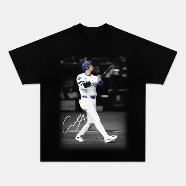 Shohei Ohtani Tee – Batting Swing Photo