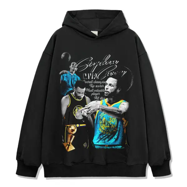 Stephen Curry Hoodie NBA 2024 – Teal Jersey MVP Script