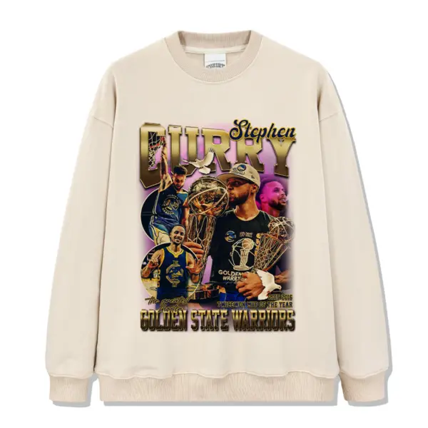 Stephen Curry Sweatshirt NBA 2024 – Golden State Trophy Collage