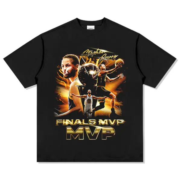 Stephen Curry Tee NBA – Gold Finals MVP Print