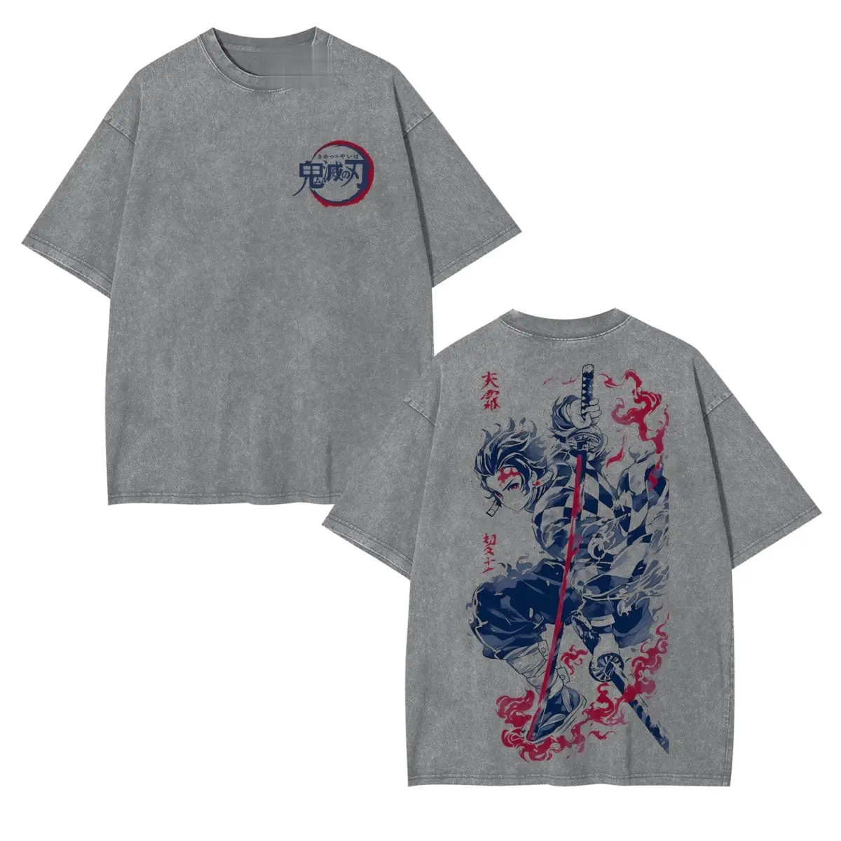 Tanjiro Demon Slayer Oversized Graphic Tee — product image 2