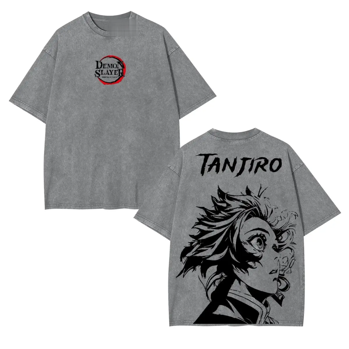 Tanjiro Kamado Demon Slayer Vintage Heavyweight Graphic T-Shirt — product image 2
