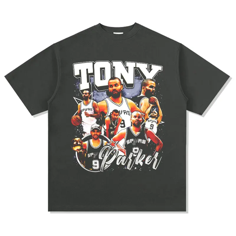 Washed black TEE NBA - view 2