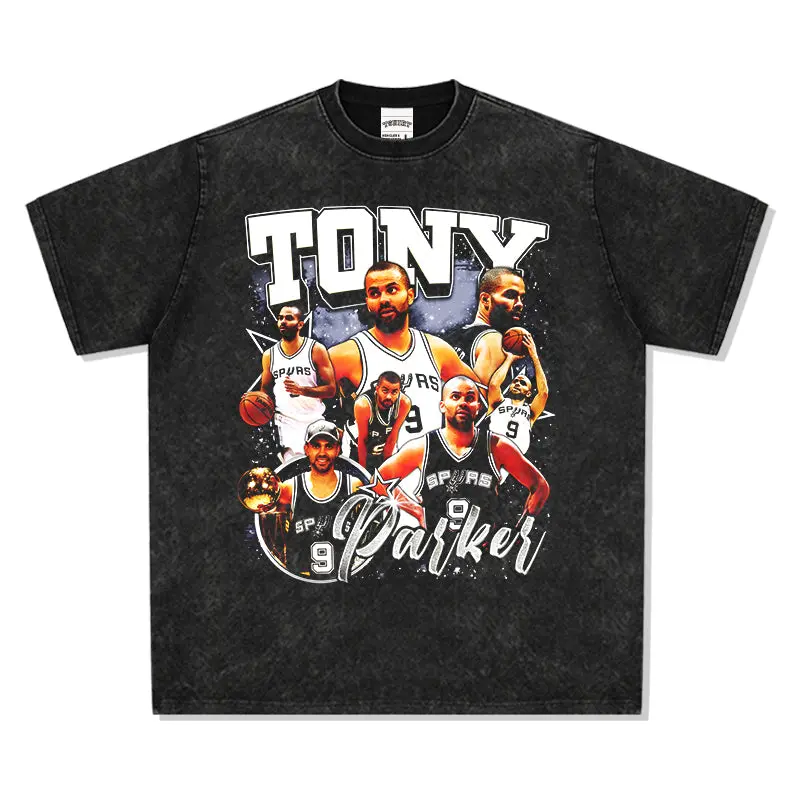 Washed black TEE NBA - view 3